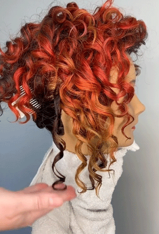 Styling Curly Hair Cupping