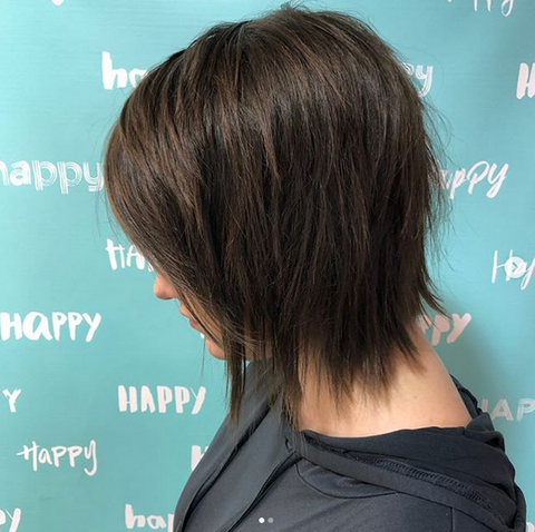 short wispy shaggy hairstyle