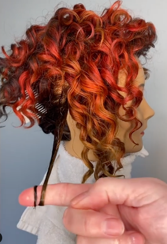 Styling Curly Hair - finger Wrap